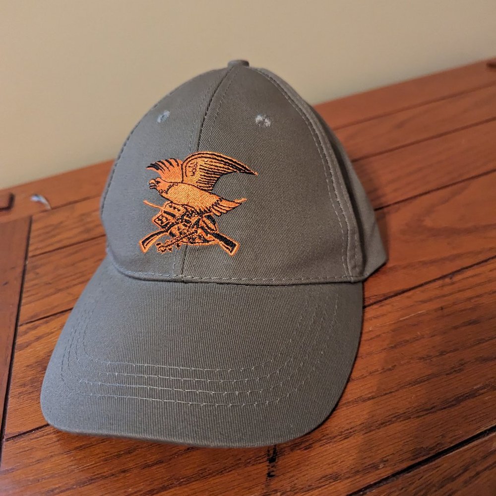 NRA Hat Men's Embroidered Eagle Strap Back Baseball/Trucker Cap Khaki/Olive